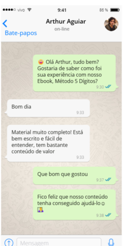 mensagem perfil watts 1