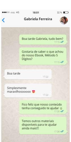 mensagem perfil watts 3